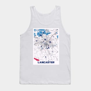 Lancaster - United States MilkTea City Map Tank Top